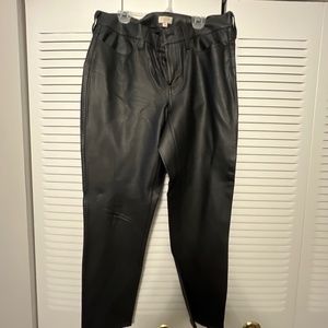 Black pleather pants